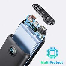 Portable Charger 20000mAh Power Bank, 22.5W Fast Charging External Battery Pack, USB-C Portable Phone Charger For IPhone 16/15/14/13 Pro Android And More, Travel Camping Essential - 黑色 - 查看 3