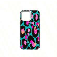 Fundas para teléfono con diseño de moda y estampado de leopardo neón, compatibles con los modelos 16, 15, 14 Pro, 13, 12, 11, XR y XS Plus. Fabricadas con material de silicona TPU, brindan protección contra golpes y caídas, con función anticaídas y una excelente sensación al tacto. Es el regalo perfecto para familiares, amigos y seres queridos. - Negro - Ver 4