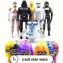 Star Wars Transformierbares Stern Wars Modell Set mit Aufbewahrungsei - Figur, Schulsachen, Sammlerstück für Auto-Innenraum-Dekoration, Büro & Autointerieurs, Premium-Geschenk für Erwachsene & Autoliebhaber, Party Halloween Weihnachten Geburtstag Geschenk
