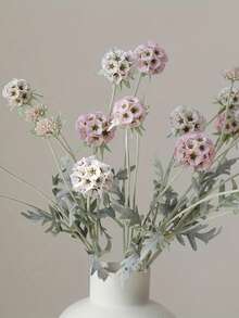 1pc 3 Heads Artificial Foxgloves Flowers - Realistic Pink & White Plastic Stems, No Maintenance Home Decor For Easter Graduation - Tabletop Centerpiece, Living Room, Bedroom, Kitchen - No Vase Included, Versatile Christmas Decoration Wedding Fall Decor Home Decoration Artificial Flowers - Multicolor - View 2