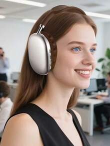 AKKHOO Casque Sans Fil Supra-Auriculaire Avec Jerry 5.3, Longue Autonomie, Convient Pour Une Utilisation Au Bureau Et Écoute De Musique, Aussi Pour Les Jeux E-Sports - marron argenté - Voir 2