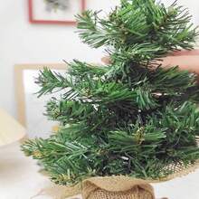 1 pièce Mini sapin de Noël décoratif, sapin de Noël de table en toile de jute, décoration de fête de Noël, décoration de maison, décorations de Noël, décoration de chambre, hiver