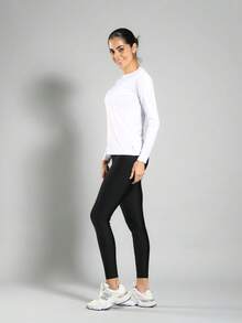FITNATION Women's Long Sleeve T-Shirt With UV50 Sun Protection - White - View 4