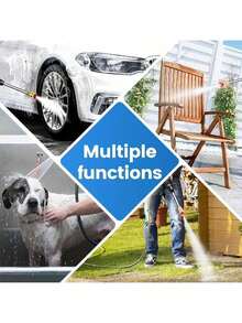 New High Pressure Car Wash Gun, Portable Rechargeable Battery Car Wash Device, Wireless Car Wash Machine Dedicated High Pressure Water Gun - Multicolor - View 7