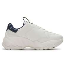 MLB Unisex Casual Shoes BIGBALL CHUNKY DENIM MONOGRAM, Comfortable Daily Commute Travel Sports Leisure Sneakers - Navy Blue/white - View 2