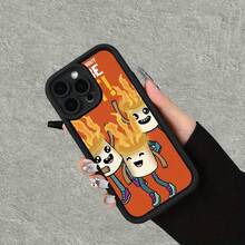 [Teléfono] Diseño distintivo con motivo de fogata, elegante teléfono con diseño de escalera, compatible con los modelos phone 16, 15, 14, 13, 12, 11, XS, XR, X, 8 Plus, Pro y. - Blanco - Ver 7
