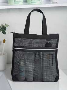 New Makeup Bag Organizer, Small Portable Handheld Toiletry Bag, Multi-Function Mesh Pouch Wholesale,Pouch,Makeup Pouch,Travel Essential - Multicolor - View 14