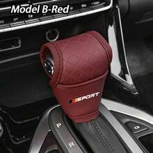 PU Leather Car Shift Handle Cover Gear Lever Decor Protective Cover For Audi For BMW For Mercedes Benz For VW For - one-size - View 30