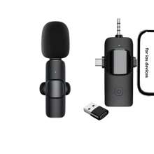 Microphone Cravate Sans Fil 4 En 1 Avec Interface 3,5 Mm, Compatible Avec Les Smartphones/ordinateurs/tablettes/cartes Son, Adapté Pour L'enregistrement Audio/vidéo, La Diffusion En Direct Et Les Entrevues