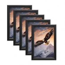 1 pièce ou 5 pièces Cadre photo minimaliste de haute qualité, facile à installer, convient pour la décoration de la maison, Halloween, Noël. Peut afficher des paysages, des photos, des portraits