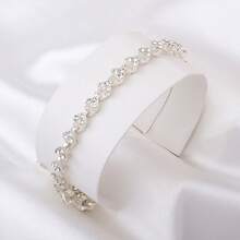 Chic Two - Tone Heart Bracelet Collection - Silver & Gold With Sparkling Crystals, Versatile For Layering & Solo Wear, Ideal For Gifts & Personal Style