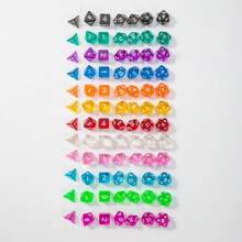 7-częściowy zestaw dwukolorowych, wielostronnych kostek do gry Starry Sky – kreskówkowy, marzycielski. Idealny do gier planszowych i interaktywnych. Zestaw kostek, akcesorium do gier planszowych, zabawka antystresowa – 2025 must-have dla graczy! Prezent urodzinowy, świąteczny, na Halloween, idealny prezent, artykuły papiernicze, piłeczka antystresowa - Wielokolorowe - Zobacz 8