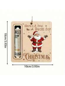 Christmas Decoration, Christmas Tree Wallet, Cute Wallet, Christmas Ornaments, Santa Claus, Deer - Multicolor - View 9