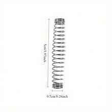 3 件套不锈钢弹簧修枝剪替换套装，左右花园修枝剪修理套件，耐用修枝剪弹簧修理配件 - 銀色 - 查看 3