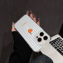 Ốp lưng điện thoại họa tiết ly rượu sọc, tương thích với iPhone 16 Pro Max, 15/14 Plus, 13, 12, 11, có lớp bảo vệ nút mạ điện. - Điểm chớp cháy của khung trong suốt - Xem 2