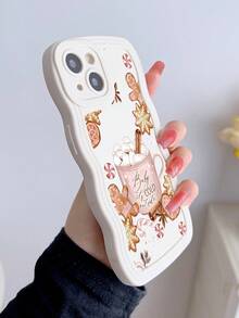1pc Fashionable Personalized Autumn Christmas Graphic Patchwork Pattern Soft Silicone Shockproof Anti-Fingerprint Full Coverage Phone Case Compatible With IPhone 16/16Pro/16Plus/15/15ProMax/15Pro/11/12/13/14ProMax/11Pro/11ProMax/12Pro/12ProMax/13Pro/13ProMax/14Pro/14ProMax/16ProMax/16/16Pro/16Plus - Multicolor - View 3