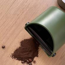 1 pieza Recipiente para residuos de café de 580ml, caja especial para residuos de máquina de café semiautomática, el recipiente se puede desprender, diseño oblicuo, pequeño y ligero, sin posición, alta resistencia a caídas, antideslizante en la base, papelera de escritorio, material ABS, accesorios profesionales de café para oficina y hogar