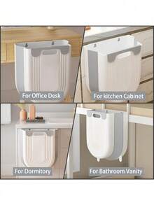 1个节省空间可折叠垃圾桶：用途广泛，便于携带，适用于厨房、汽车、浴室 - 提升您的居家生活品质，厨房、浴室、家居用品供应商 - 彩色 - 查看 6