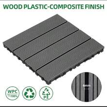 1pc/2pcs/10pcs, 30*30cm/11.8*11.8inch Outdoor Waterproof Anti-Corrosion Plastic Wood Flooring, Easy Installation, Flame Resistant, Anti-Wear, Anti-Corrosion, Suitable For Balcony, Patio, Garden Renovation, DIY Plastic Interlocking Deck Tiles, Outdoor Decor, Outdoor Garden, Applicable For Terrace, Pool Side, Balcony And Backyard, Available In Grey And Coffee Color, Waterproof Outdoor Ground Cover - Coffee Brown - View 3