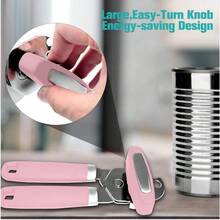 Can Opener,Professional 3-In-1 Multifunctional Manual Can Openers Bottle Opener,Kitchen Durable Stainless Steel Heavy Duty Can Opener Smooth Edge For Kitchen Seniors Friendly - 預設 - 查看 5