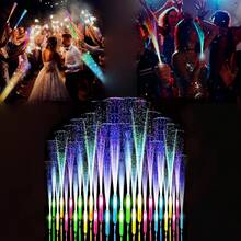 6pcs Colorful Fiber Optic Glow Sticks, LED Glow Sticks Bulk Flashing Wands For Christmas, Concerts, Party Favors, Stage Props, Weddings, Parties, Valentine's Day, Photography Atmosphere Decor, Birthday, Guests, DJ, Music Festivals, Celebrations, Memorable Neon Light Parties, Gifts, Halloween, New Year's Eve And Christmas Celebrations, Photography Atmosphere Decor