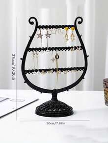 1 pieza Soporte de exhibición de joyería, organizador de aretes y pendientes - Multicolor - Ver 5