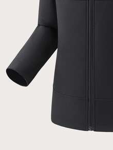 Women's Winter Thermal Lined Soft Shell Jacket – Thick Warm Waterproof Windproof Hooded Hiking Coat With Zip & Multi Pockets, Breathable Outdoor Trekking/Camping/Mountaineering Rain Gear, Skiing - Black - View 7