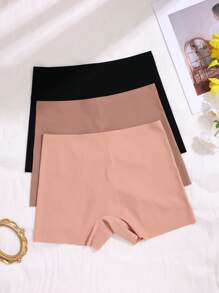 Conjunto De 3 Peças De Cuecas Boxer Confortável, Sem Costuras E Respiráveis (sem Linhas De Calcinha Visíveis)