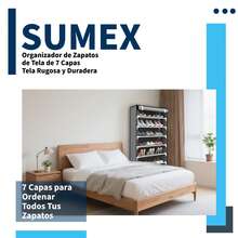 Zapatero slim 8 capas tubos de acero organizador vertical calzado ahorra espacio perfecto para apartamentos estructura resistente fácil armado capacidad multiuso moderno almacenamiento ropa y accesorios - Multicolor - Ver 3