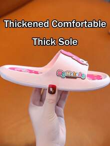 Pantuflas de verano  (Azul-), cómodas y bonitas, con suela antideslizante, ligeras y suaves, para interior y exterior, con dibujos animados, en varios tamaños, con adorables personajes de dibujos animados, para combinar entre padres e hijos. - Rollo de canela azul - Ver 9