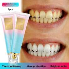2PCS Premium Niacinamide Whitening Toothpaste, Freshens Breath, Gently Cleanses, Rainbow Color, Whitens Teeth, Deeply Cleans Tooth Stains, Essential For Travel And Home - 預設 - 查看 2