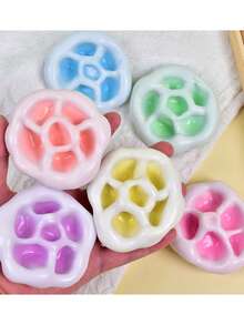 6 cm świąteczne Mochi Squishies, w zestawie z igłą, ręcznie robione, formowalne, zabawka antystresowa o powolnym odbiciu, kreatywna piłka do ściskania