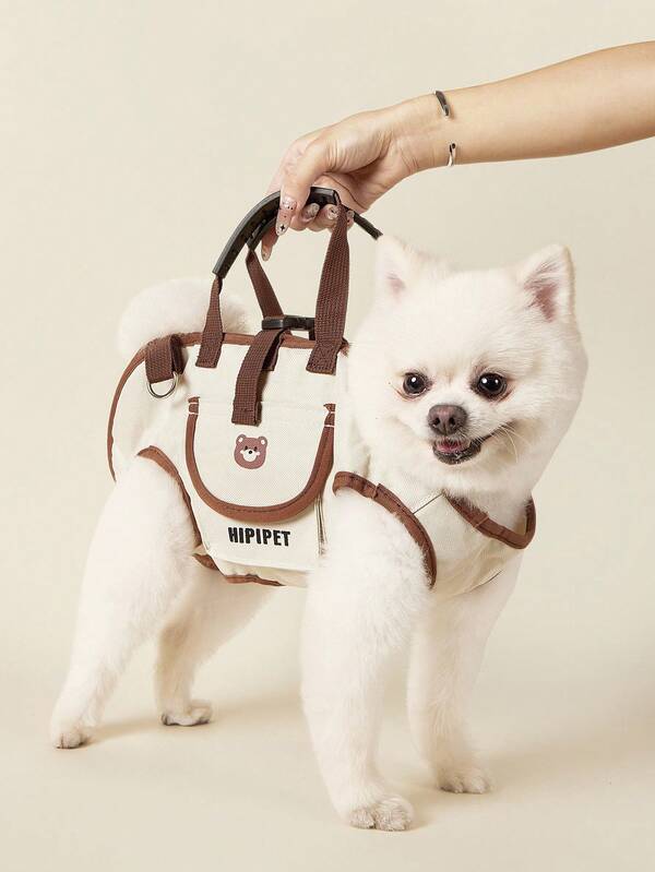 PETSIN Süßer Hunde-Rucksack - tragbar, atmungsaktiv mit verstellbaren Gurten für Katzen und Hunde, Cross-Body oder Schultertragevariante, Haustierzubehör | stilvolle Hunde-Ausrüstung