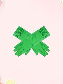 1 Pair, Ice Princess Costume Gloves, Party Accessories, Blue, Pink, 9 Colors Available, Cosplay Role Play Gloves Decor - Multicolor - View 8