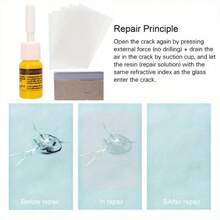 Car Windshield Cracked Repair Tool DIY Car Care Window Glass Repair Kit Glass Curing Glue Auto Glass Scratch Crack Restore Tool