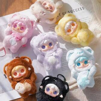 17cm New Arrival Yooki V4 Oxygen Series Bite Me Bear Hanging Ornament Collectible Figurine, Doll, Halloween & Christmas Gift