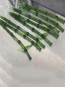 1/2/4/3/5/10pcs Emerald Bamboo Hairpin With Leaf Charm - Chinese Style Ancient Niche Hair Accessory, High-End Resin Material, Elegant Women'S Hair Stick, Bun Extension, Hair Bun Maker, Bun Hair Piece, Hair Styling Pins, Pins For Hair, Bobby Pins, Hair Accessories, Head Accessories