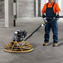 Gas-Powered Walk-Behind Concrete Power Trowel, 5.5 HP  Engine With Float Pan & 4 Blades - 35.4 Inches - View 8