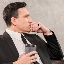 9PCS Stainless Steel Rings For Men High Polished Mens Band Wedding Engagement Fidget Rings Spinning Band Size 7-13 - Black - View 3