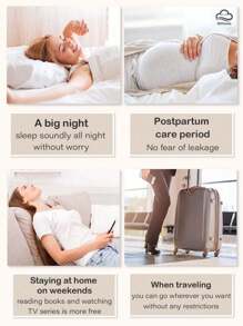 18 unidades, Tampones, Toallas sanitarias para mujeres, Altamente absorbentes, a prueba de fugas, transpirables, inodoras, no contienen blanqueador de cloro, fragancias ni tintes, para nadar