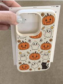 1 chiếc ốp lưng điện thoại mềm chống rơi hình ma và bí ngô Halloween dễ thương kiểu cổ điển, tương thích với Apple và , phiên bản quốc tế, không phải phiên bản nội địa. - Nhiều màu - Xem 3