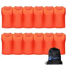 6/12 Pcs Scrimmage Team Practice Vests Mesh Sports Pinnies Soccer Training Basketball Soccer Jerseys