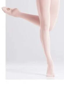 [60D 芭蕾紧身裤] 60D 可变换芭蕾破洞瑜伽紧身裤，女款，弹力破洞舞蹈裤，舞蹈长袜 1 双 - 彩色 - 查看 6