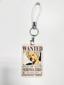 Custodia protettiva per tessere identificative, tessere mensa, tessere bus, tessere bancarie, con stampa "Re dei Ladri", "Ricercato", "Solon Sanji", adatta per uso scolastico e altri utilizzi