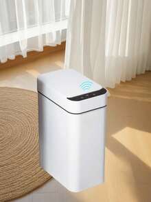 1 pieza Cubo de basura con sensor sin contacto de 12L, rango de detección de 40cm, tapa automática, cubo de basura automático impermeable y estrecho para cocina, sala de estar, baño, decoración del hogar, fiesta festiva, regalo - Multicolor - Ver 15