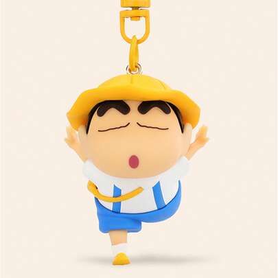 Crayon Shin-Chan School Keychain - Officially Licensed Accessory Featuring Classic School-Themed Designs. Perfect For Adding Playful Accents To Keys Or Urban Carry.