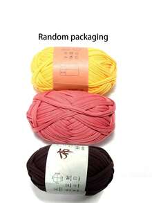 1 / 3 pezzi di strisce di tessuto, 100 / 300g di alta qualità in poliestere, tessuto per magliette per uncinetto e lavoro a maglia, grande pacchetto di strisce di tessuto, pratico per uncinetto, tessitura di borse, tappeti, cuscini, bambole, progetti all'uncinetto (confezione casuale)