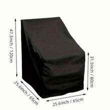 Outdoor Garden Patio Stackable Chair Dust Cover Storage Bag Furniture Waterproof Cover, Dust And UV Protection Furniture Cover