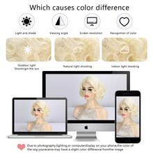 1920s Style Short Wig For Women, Finger Wave Natural Synthetic Hair Wig, Suitable For Role Play, Carnival Costumes, Flapper Girl Styles, Halloween And Other Occasions - Beige - View 10