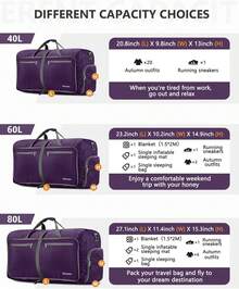 Sac de ou de sport Gonex, léger et pliable (150L, violet) - rouge - Voir 11